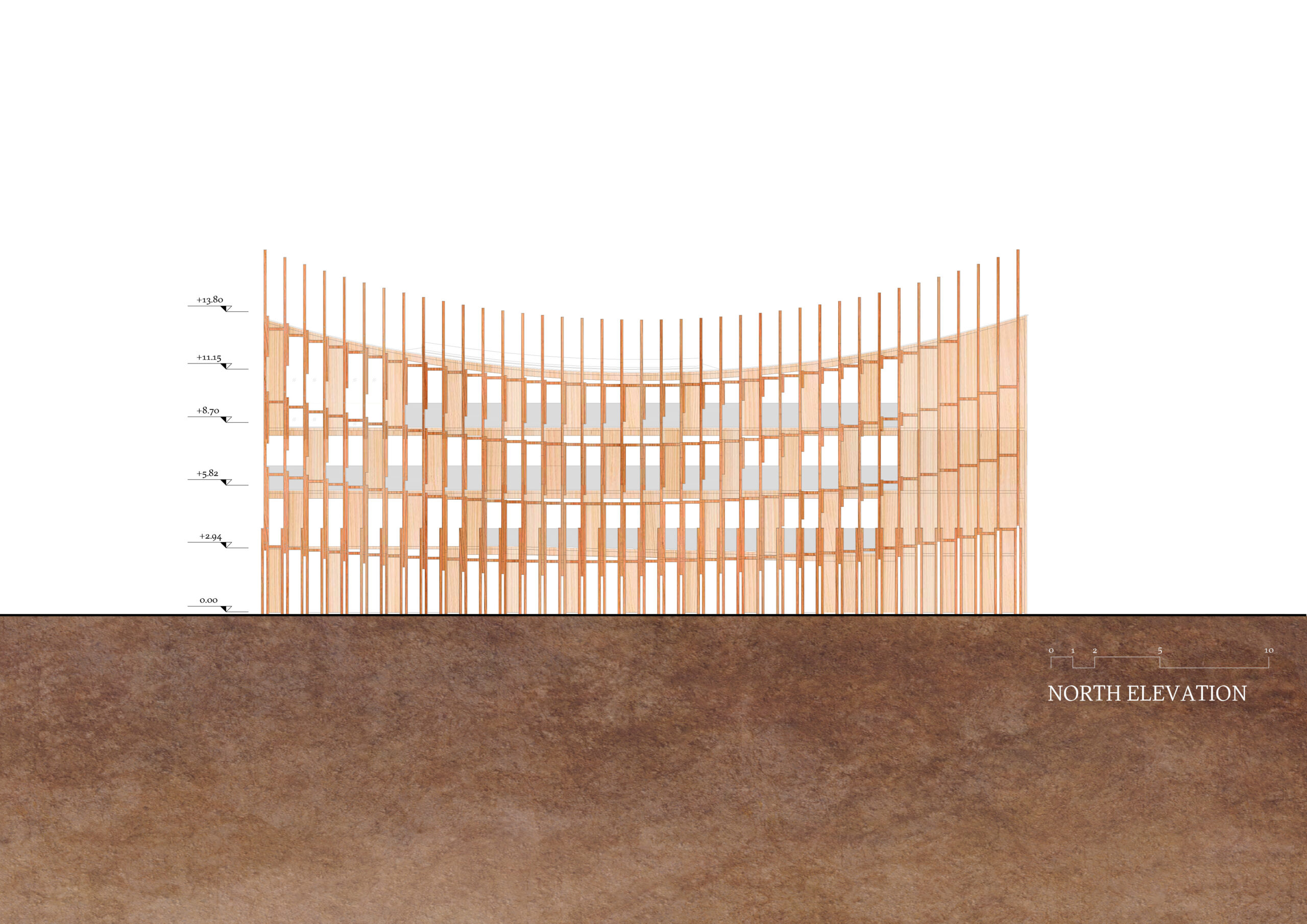 250326_Bahrain Pavilion_Plans Presse-NORTH ELEVATION