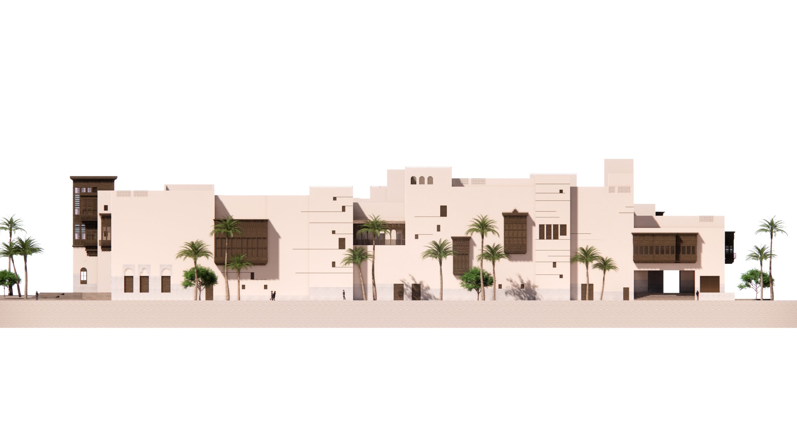 USArch_Jeddah Culture Square_DAM – East Elevation